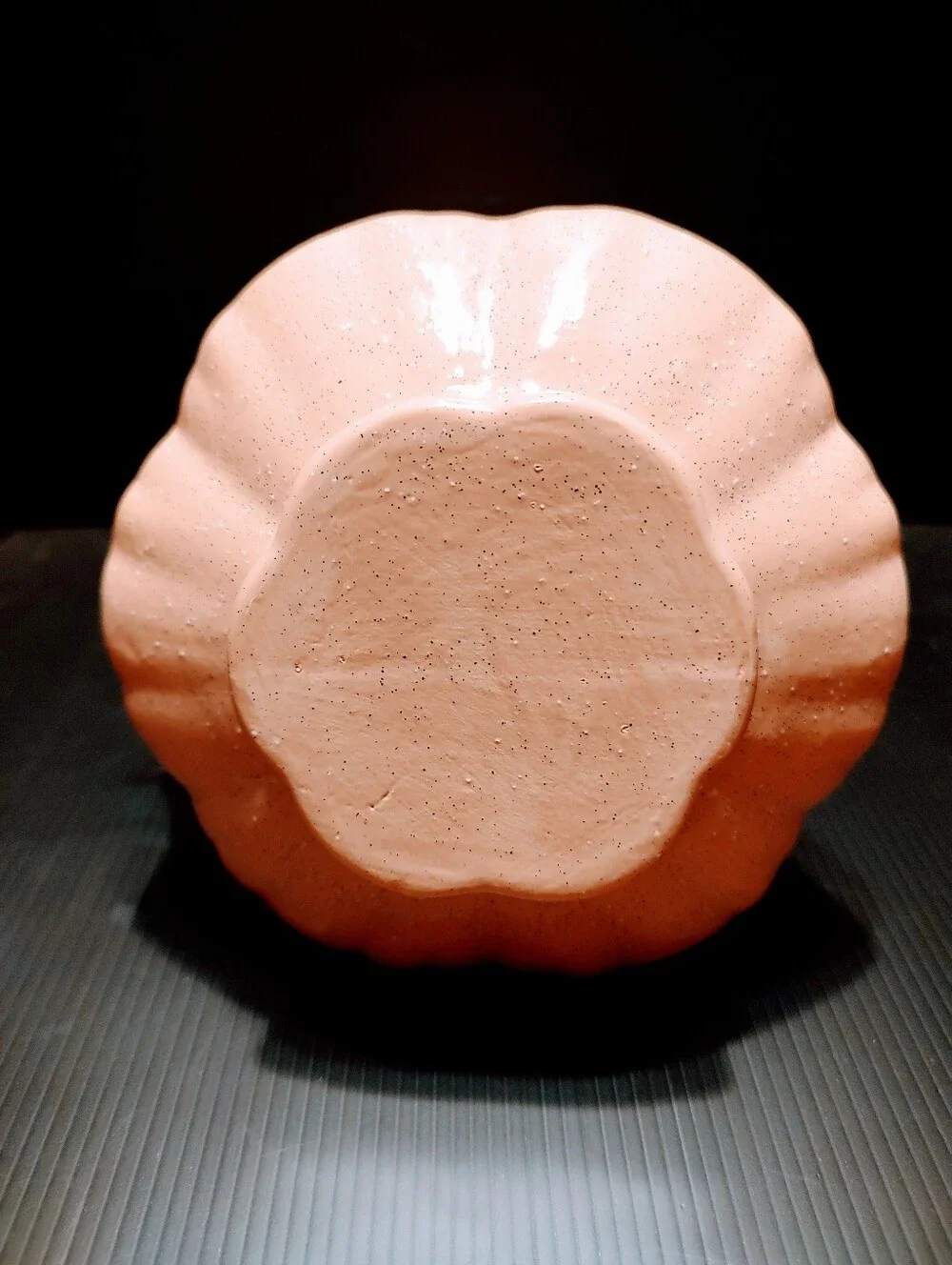 🌷🩷🌷Lovely Vtg 80's Hand Crafted Victorian Inspired Rose Pink Speckled Pottery